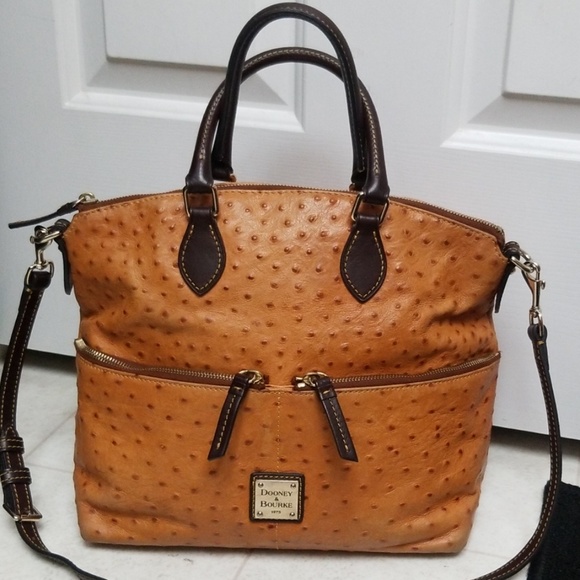 ostrich leather dooney and bourke